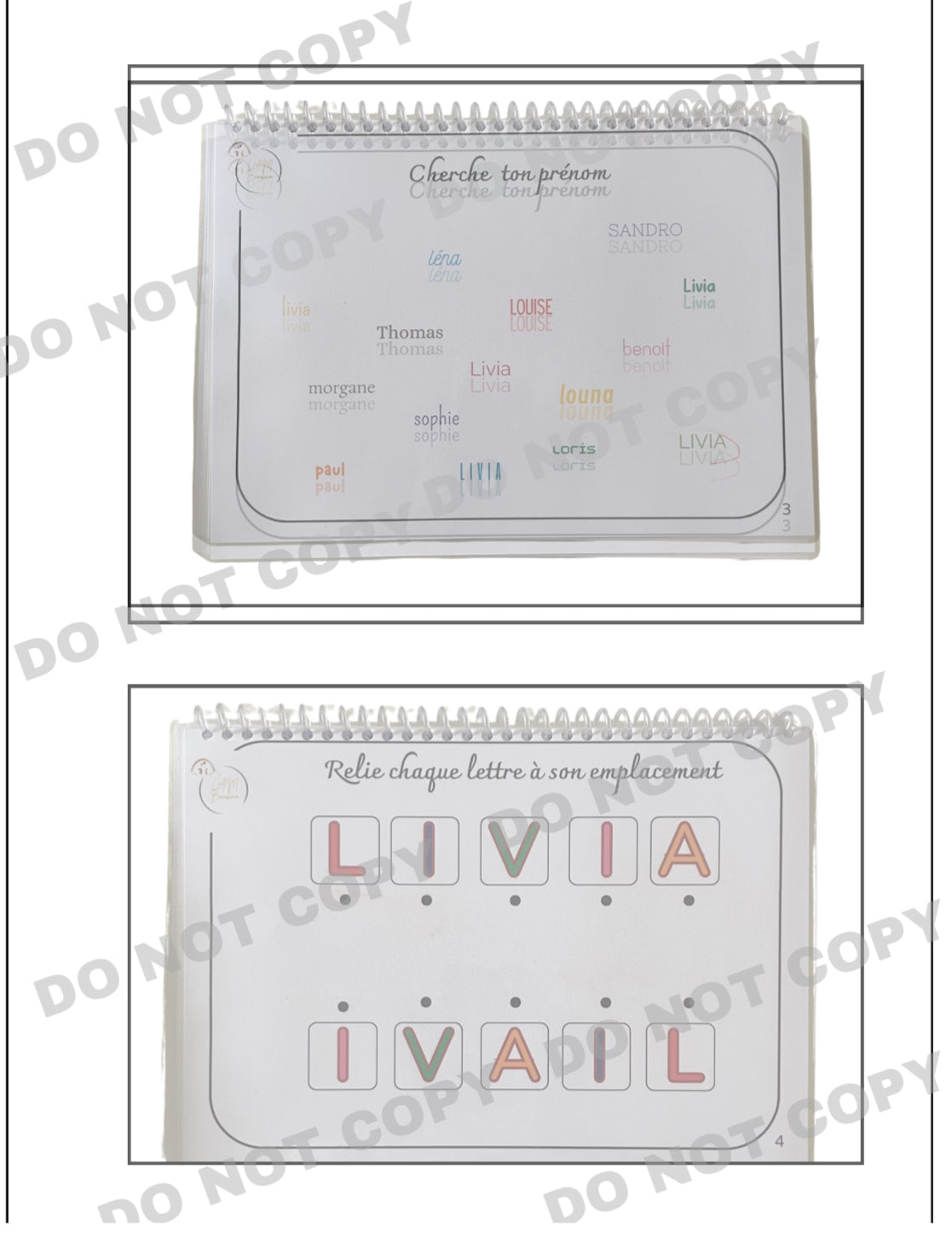 🦋 Livret Personnalisé